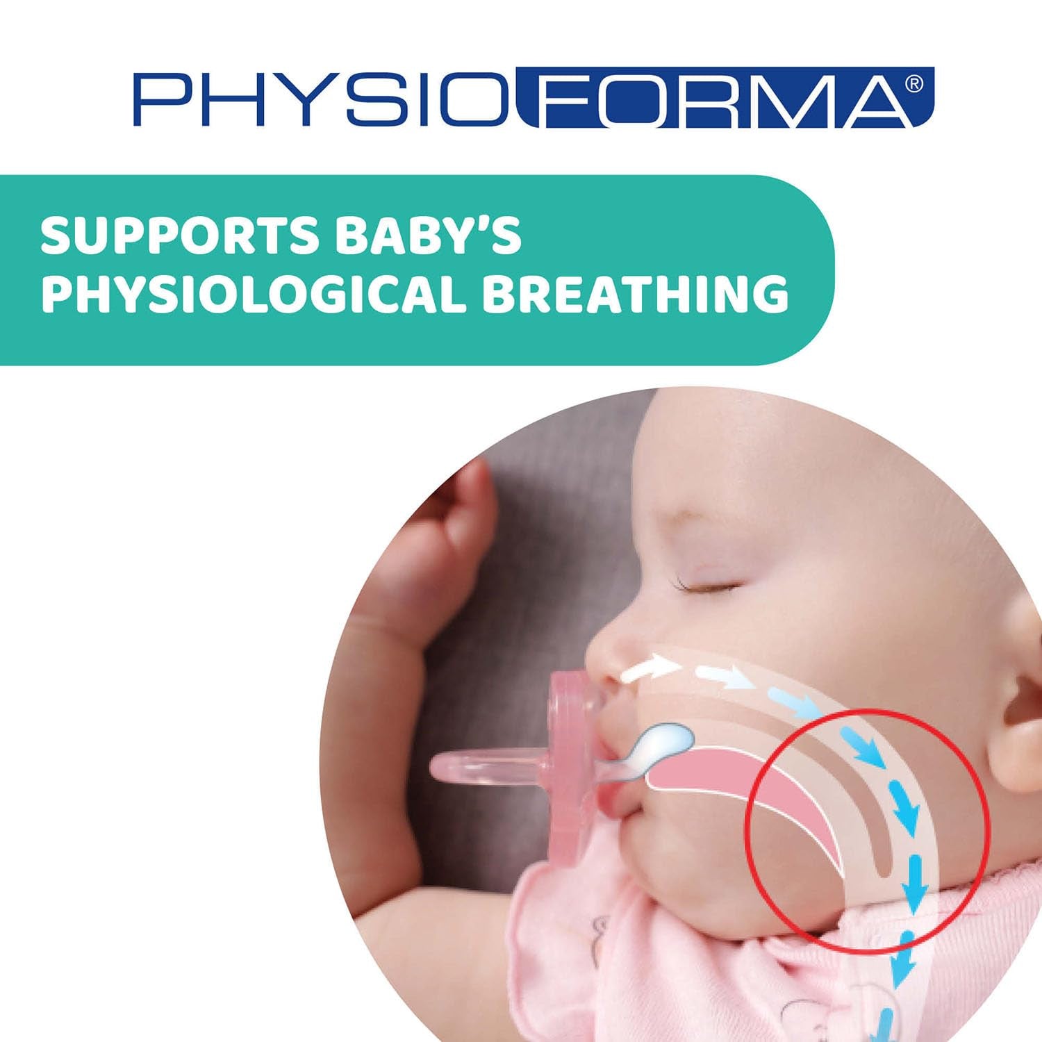 PHYSIOFORMA MINI SUSPENSIÓN SUAVE PURGE, LUMINOSA, 2-6M, 100% SILICONA, 2 PZ.