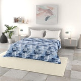 Ropa de Cama Italiana Edredón Básico de Verano, Microfibra Estampada, 250X240Cm, Círculo Edredones y Edredones Naty Shop Tinte 250X240Cm
