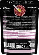 Comida húmeda para gatos Catz Finefood Purrrr Oveja Monoproteína núm. 113, para gatos con digestión sensible, 70% de contenido de carne, 16 sobres de 85 g cada uno