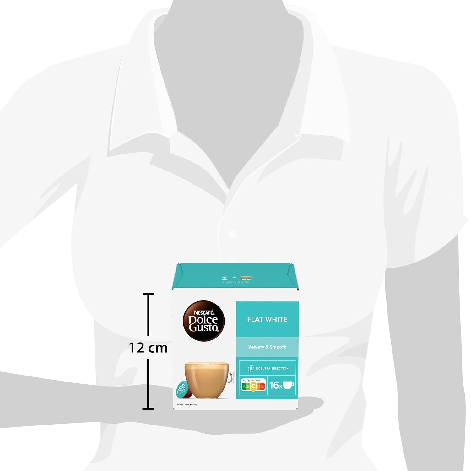 NESCAFÉ DOLCE GUSTO Flat White Kaffeekapseln Paquete de 3 (3 x 16 Kapseln)
