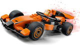 LEGO City F1 Racer con coche de carreras Mclaren - Modelo de juguete de Fórmula 1 con coche de carreras y minifigura - Pequeño regalo para niños y niñas a partir de 6 años o aficionados a los deportes de motor 60442 Juegos de construcción Besuche den LEGO-Store