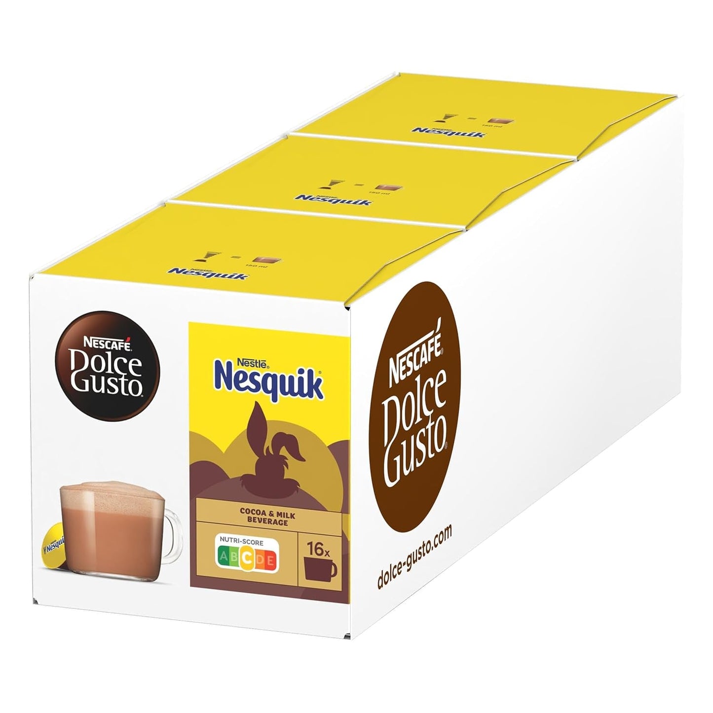 NESCAFÉ DOLCE GUSTO NESQUIK Kakaokapseln Paquete de 3 (3 x 16 Kapseln)