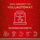Viena Melange - 500g cereales integrales | Mezcla clásica de café vienés | Café aromático obtenido a partir de granos 100% de Arábica Ideal para cafeteras totalmente automáticas y máquinas de espresso.