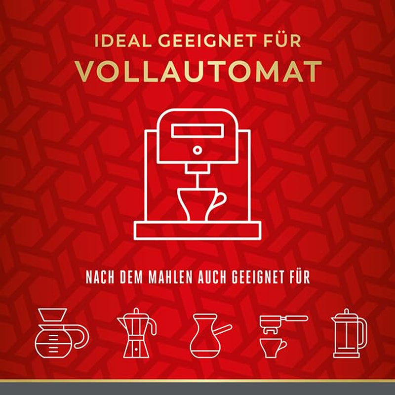 Viena Melange - 500g cereales integrales | Mezcla clásica de café vienés | Café aromático obtenido a partir de granos 100% de Arábica Ideal para cafeteras totalmente automáticas y máquinas de espresso.