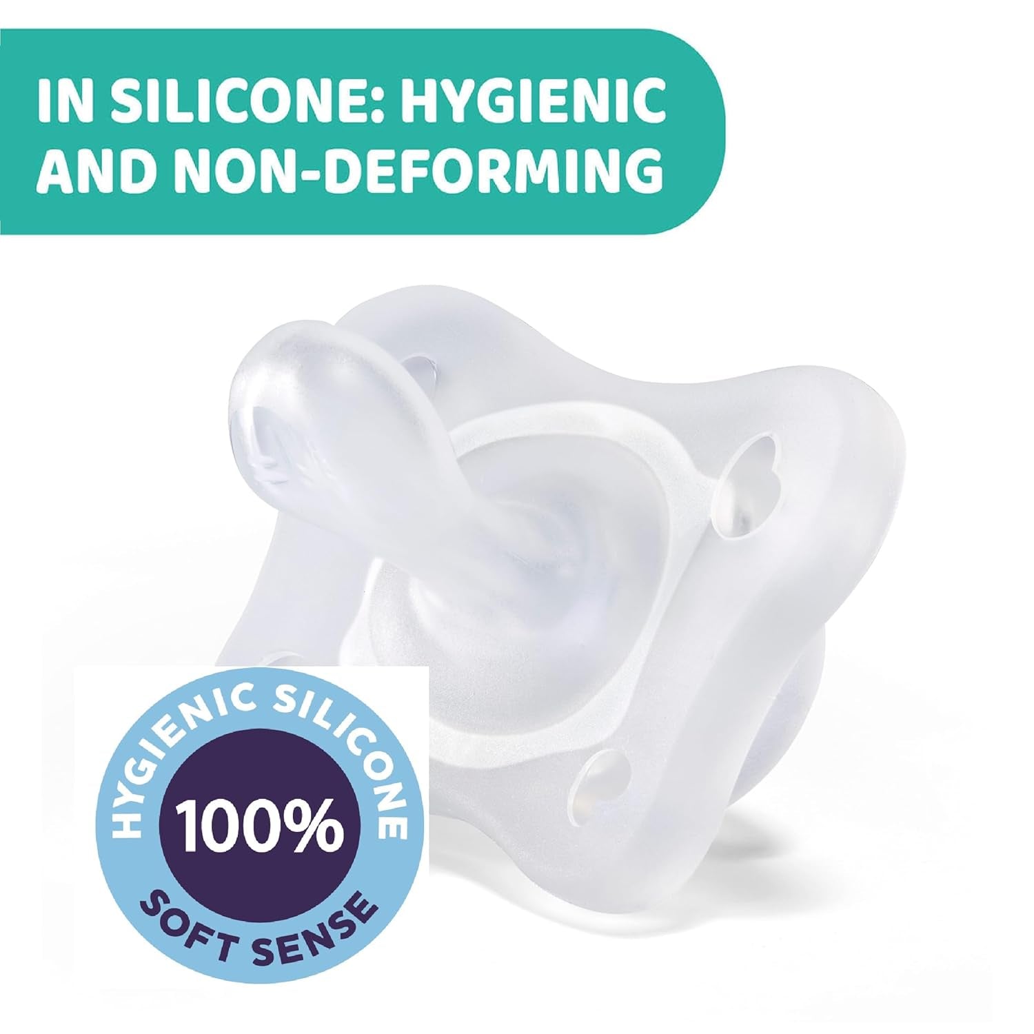 PHYSIOFORMA MINI SUSPENSIÓN SUAVE PURGE, LUMINOSA, 2-6M, 100% SILICONA, 2 PZ.