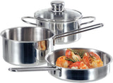Fissler Häppchen / Cacerola acero inoxidable (Ø 16Cm - 0,5 litros ) Mini cacerola descubierta, ideal para pequeños snacks - Inducción, plata Ollas y Sartenes Naty Shop