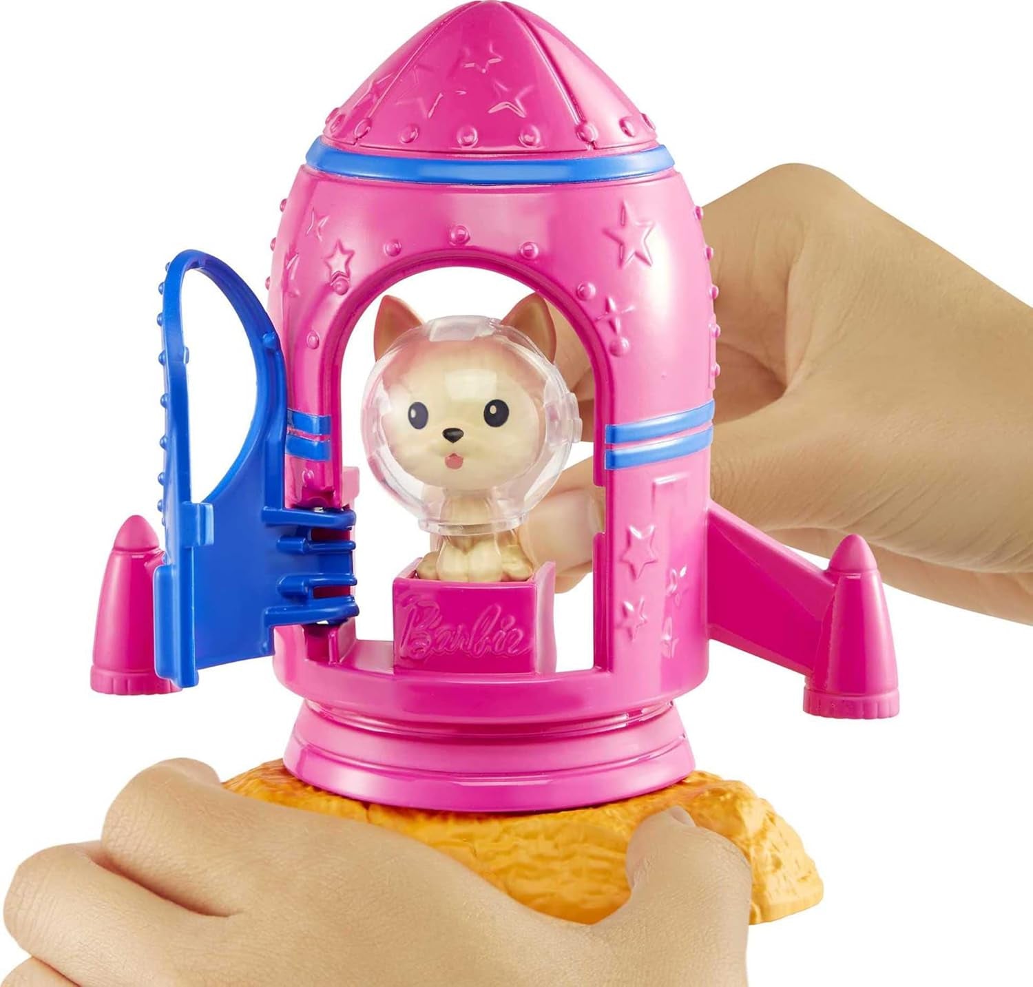 Barbie GXF27 - Aventura espacial en la estación espacial, muñeca espacial, cachorro, estación de trabajo, escenas espaciales, 20 accesorios, juguete de regalo para niños de 3 años en adelante