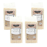Arroz Italiano Integral, Arroz Sin Refinar Rico en Fibra, Ideal para Ensaladas de Arroz Creativas y Platos Saludables, Envasado al Vacío, 4 Paquetes x 500g