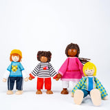 51463 - Familia Intercultural Muñecas Flexibles