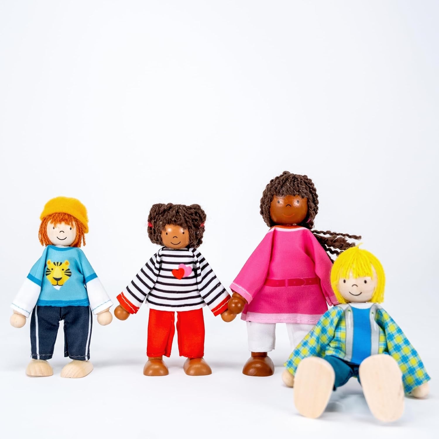 51463 - Familia Intercultural Muñecas Flexibles