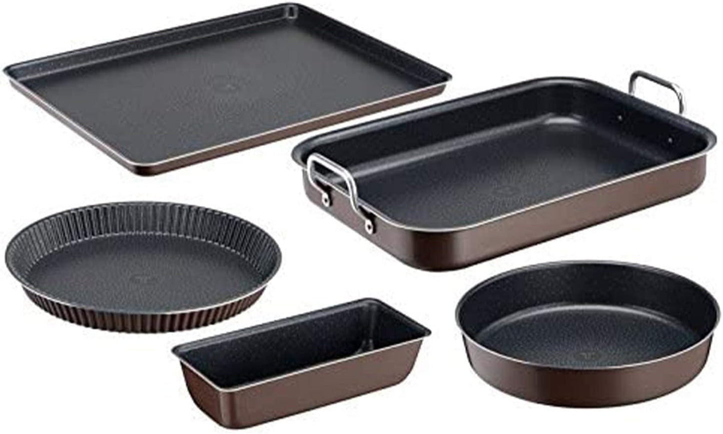 Tefal J1600502 Success Flach Mini Backofen Aluminio Schwarz 19X25 X 4,2 Cm Moldes y bandejas para repostería Naty Shop