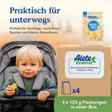 Alete Galletas Crujientes con Alac Ecológicas (4 x 125g) - Galletas Crujientes de Alac para bebés, sin aceite de palma, a partir de 10 meses