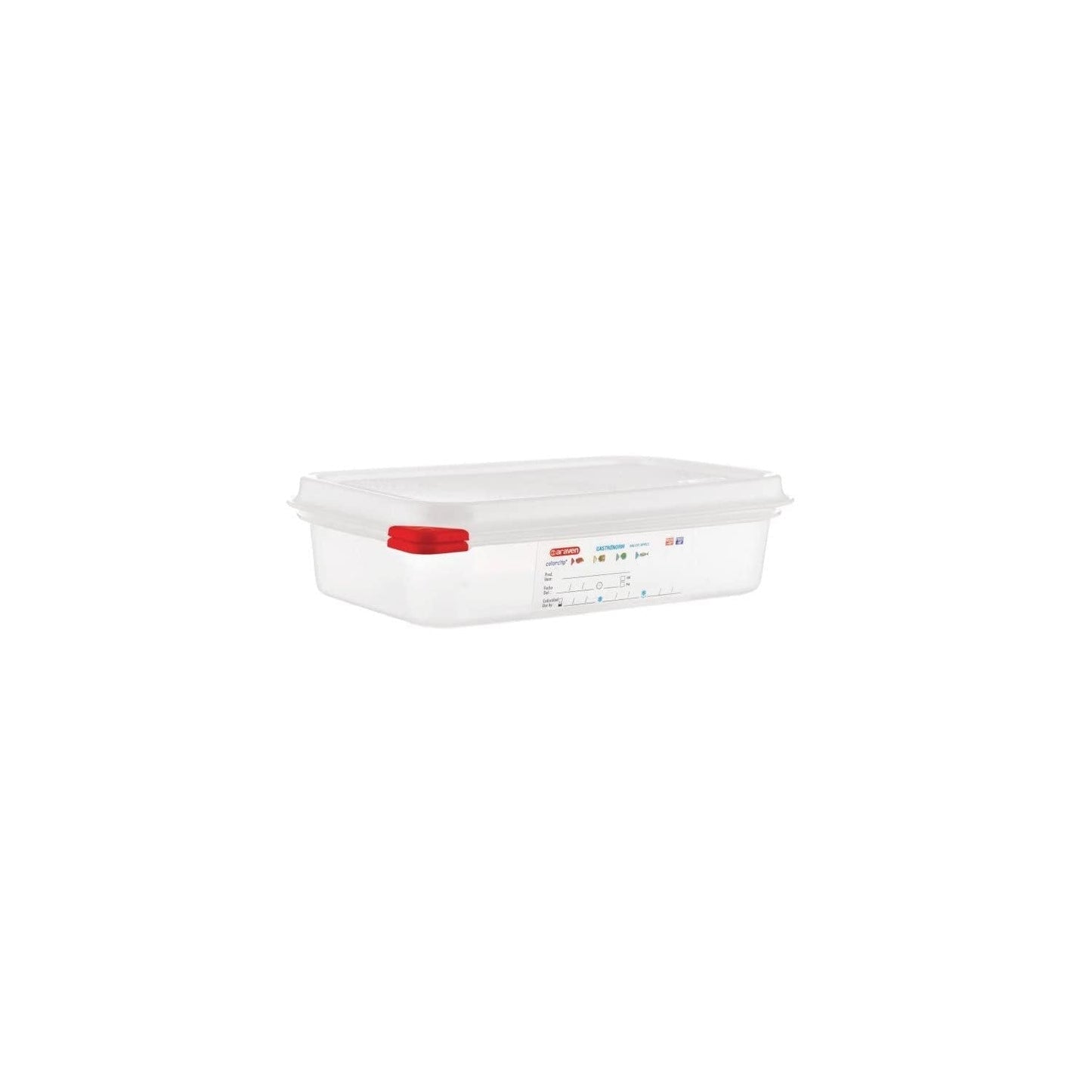 13351 PP Contenedor de alimentos GN con tapa, 1,8 l, 65 mm (4 piezas) Cajas de conservación de alimentos Naty Shop 1,8Ltr