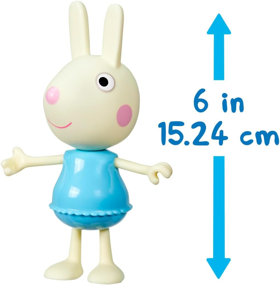 Peppa Pig Luisa Spoon - Figura divertida de vestir, muñeca de niña de 15 cm con ropa y accesorios de vestir, juego de juguetes interactivos para niños pequeños de 3 años en adelante