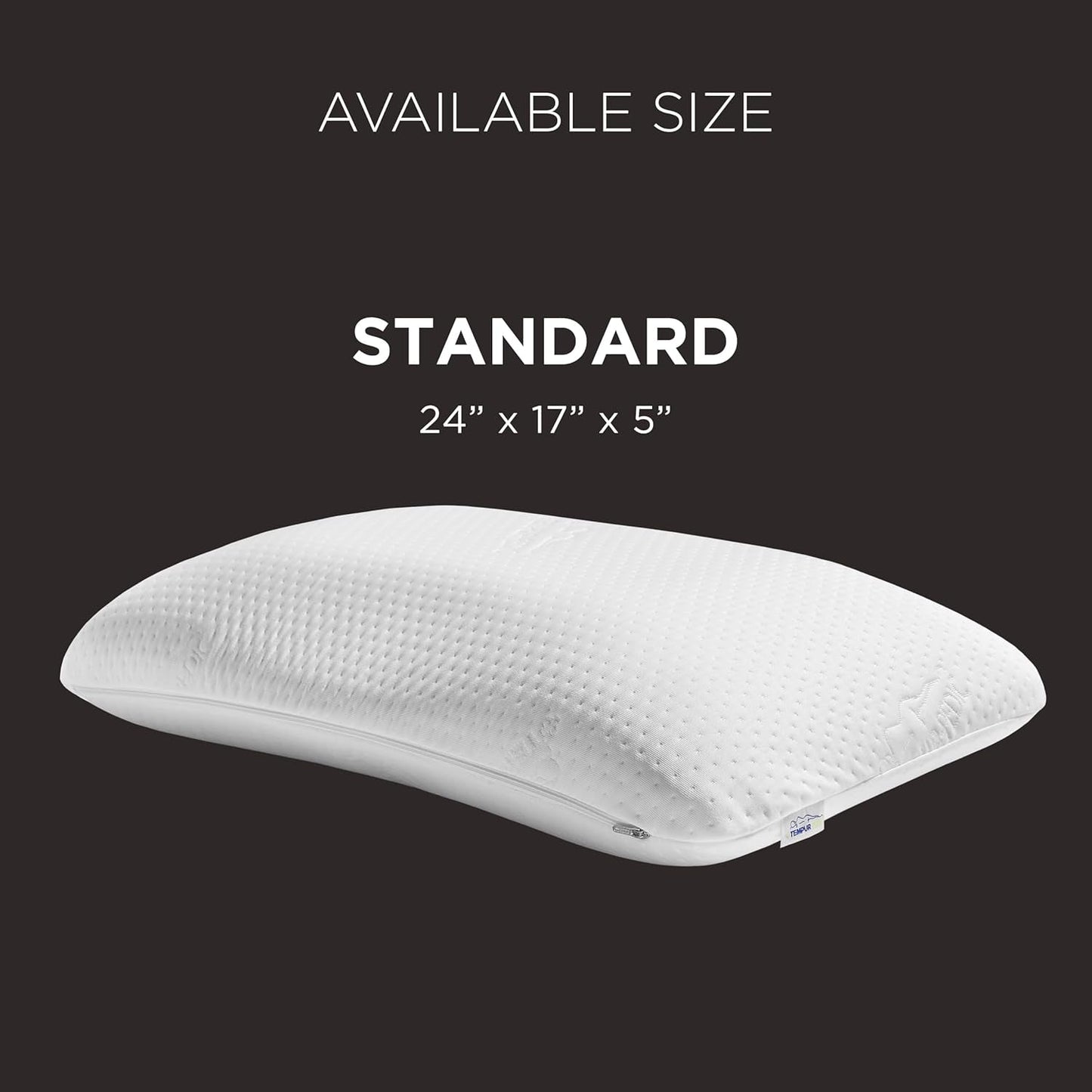 TEMPUR-PEDIC Almohada Symphony Fabricada en viscoelástica, Lujosa, Suave, Estándar, Blanco Almohadas estándar Naty Shop