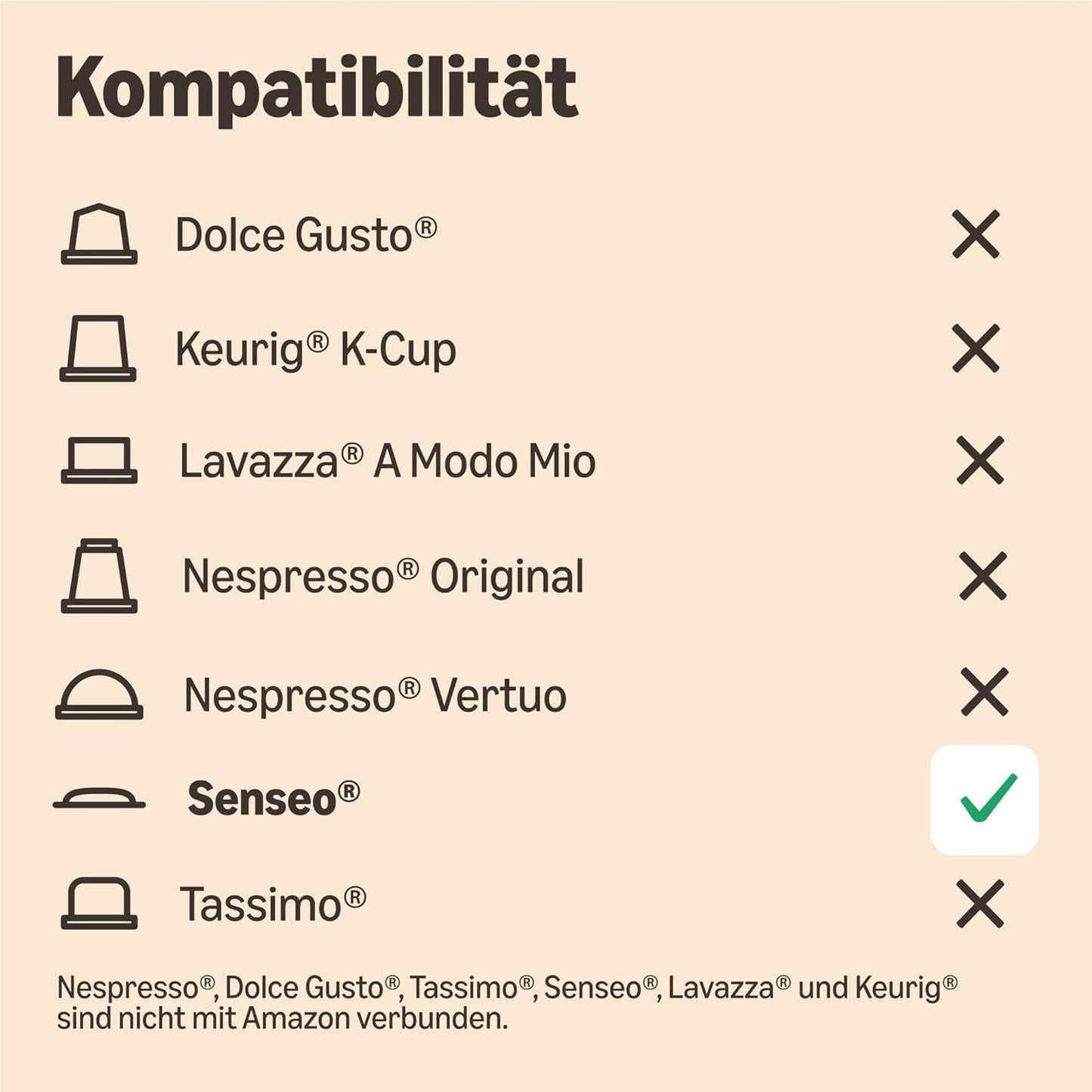 de Amazon Starke Pads, fabricados para Senseo-Maschinen, 36 piezas (1 paquete con 36 piezas) – Certificado Rainforest Alliance