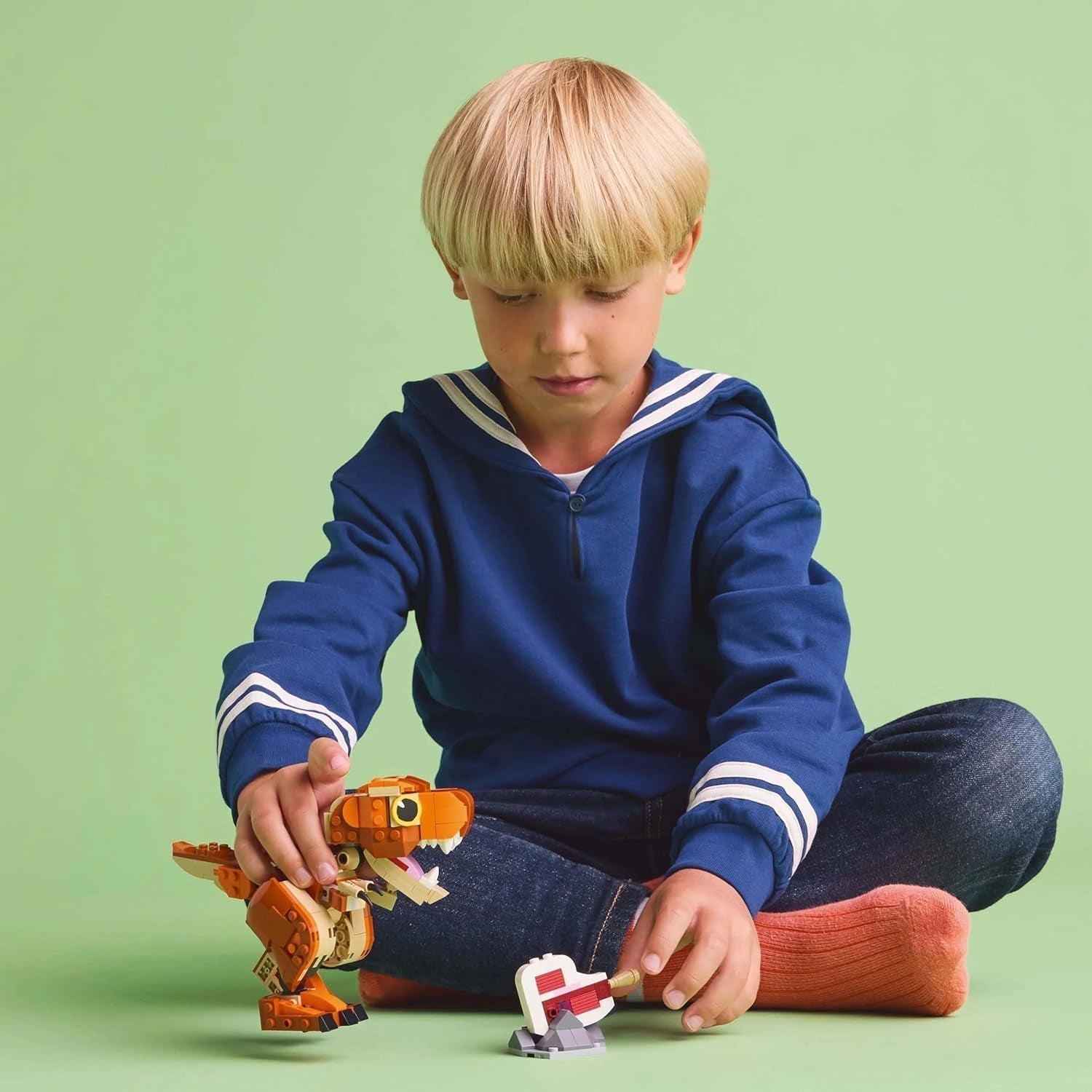 LEGO Jurassic World Little Eatie: T.Rex Juguete de construcción para niños y niñas Set de construcción de dinosaurios de 7 años Modelo de regalo para niños con boca, cabeza y cola móviles 76967 Juegos de construcción Besuche den LEGO-Store
