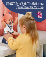 BABY Born Emma estilo jungla - Muñeca 43 cm de altura - 10 funciones Incluye accesorios y vestido en colores unisex - Funciona sin pilas - Apto para niños a partir de 3 años Naty Shop Dolls