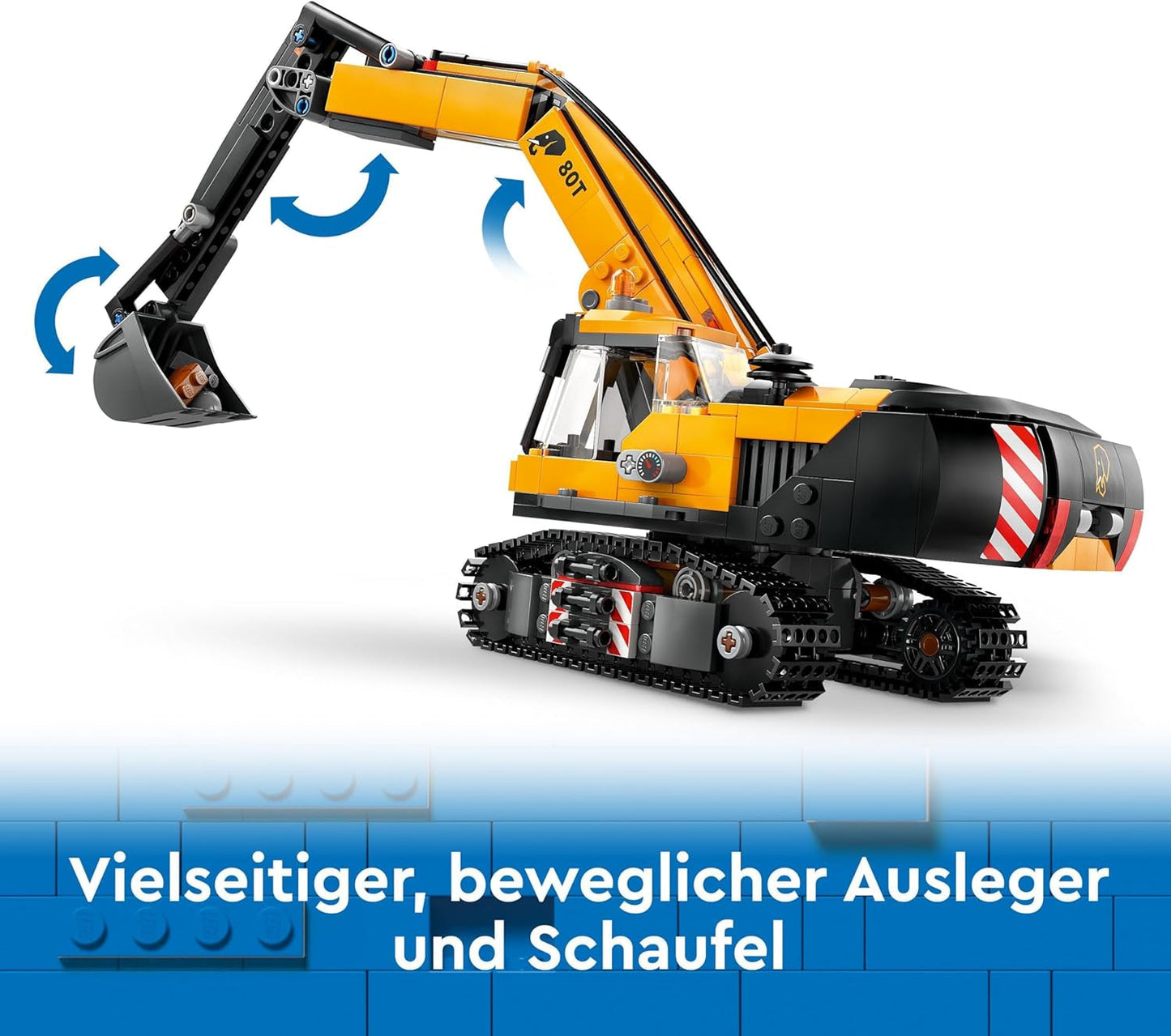 LEGO City Excavadora sobre orugas, excavadora de juguete para niños a partir de 8 años, juguete de construcción con modelo de excavadora, camión para construir con accesorios y 3 minifiguras 60420 Juegos de construcción Besuche den LEGO-Store