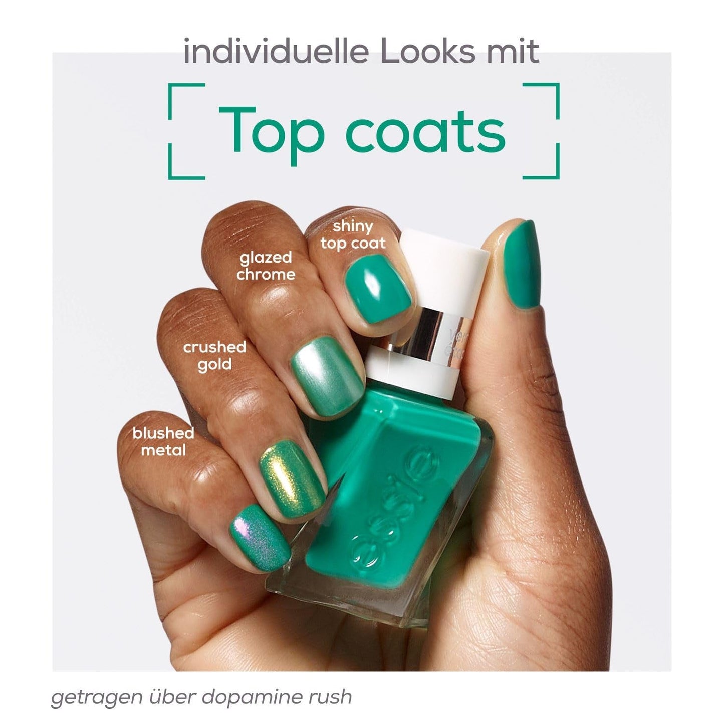 Essie Langanhaltender Nagelleck Top Coat Mit Glänzendem Finish, Maniküre Ohne Uv-Licht, Gel de Essie, Color: Nr. 00 Capa superior, transparente, 1 x 13,5 ml