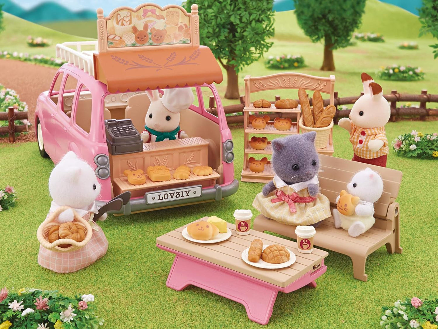 Sylvanian Families 5536 Starter House Bakery Set - Juego de casa de muñecas Casas de muñecas Naty Shop