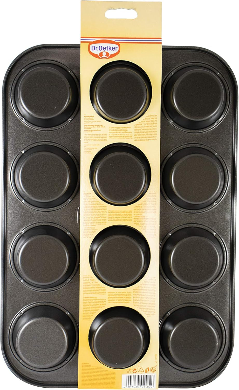 Dr. Oetker Muffinform 12-Er Mini Ø 7 Cm, Cupcake Form Für Saftige Muffins, Muffinblech Mit Antihaftbeschichtung, Menge: 1 Stück Moldes y bandejas para hornear Naty Shop
