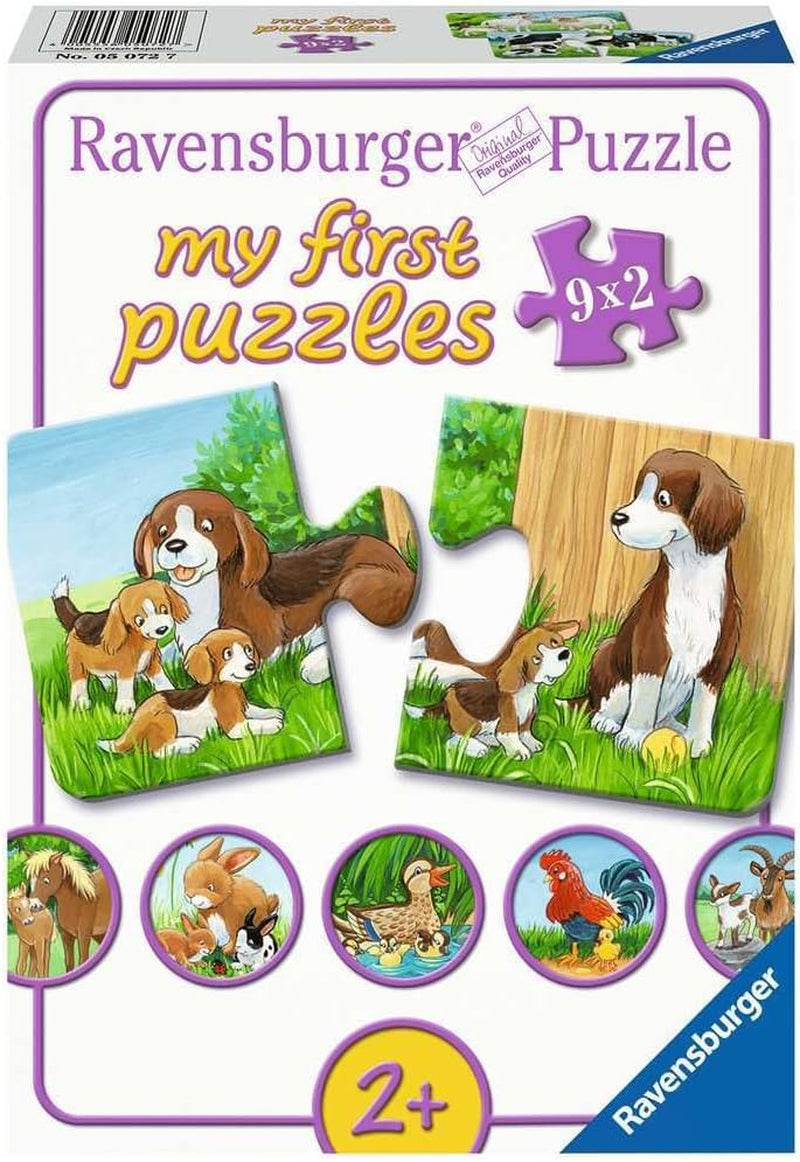 Puzzle Ravensburger para niños - 05072 Familias de animales de granja - Mi primer puzzle 9X2 - Puzzle para niños de 2 años Puzzle Naty Shop Título predeterminado