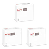 , Servilletas de papel desechables suaves y delicadas Paquete de 40 servilletas Tamaño 38X38 Dobladas en 4 2 capas Color blanco Papel de celulosa 100% pura Certificados Fsc (paquete de 3)