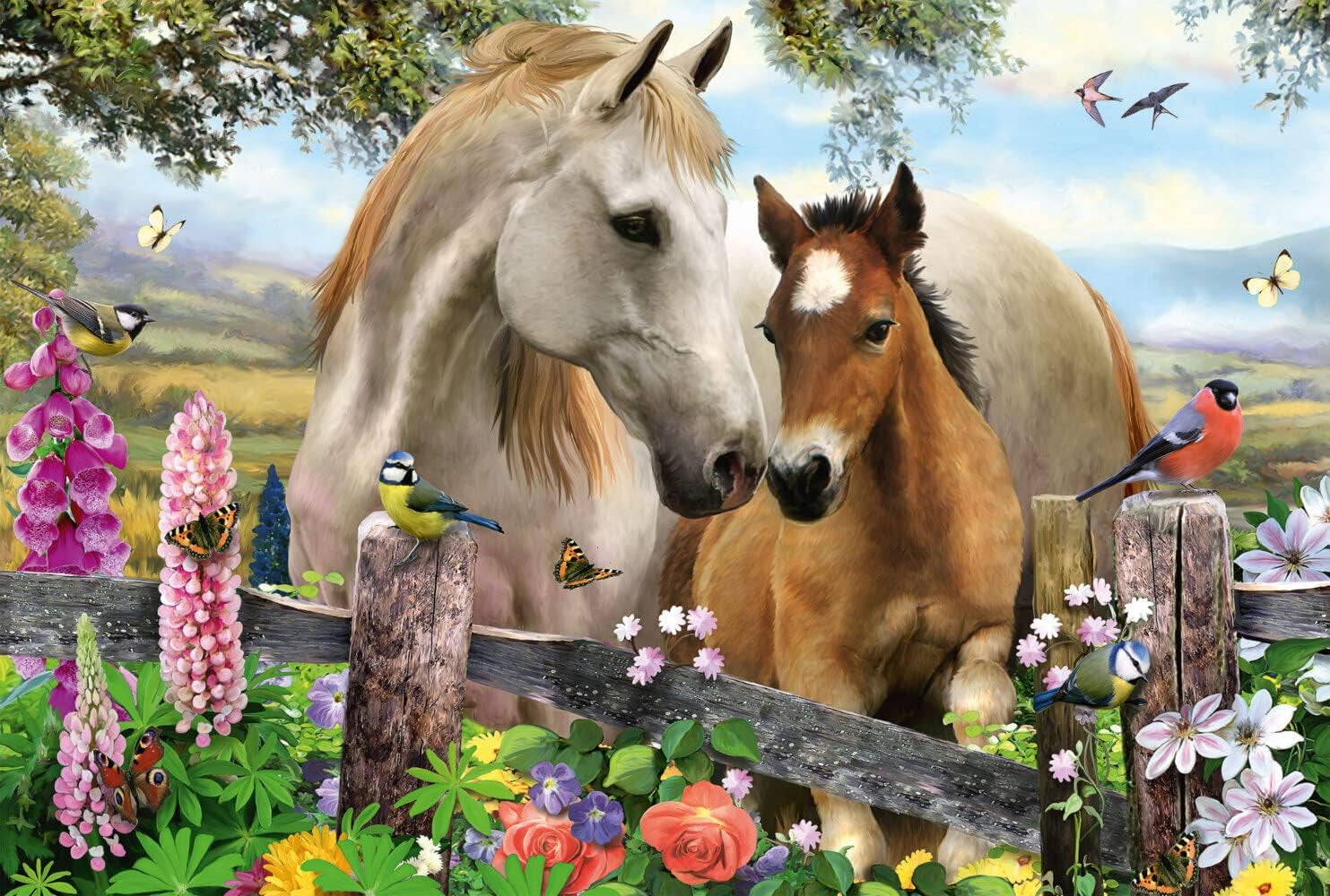 Schmidt Spiele yegua y potro, puzzle para niños 150 piezas Puzzle Naty Shop