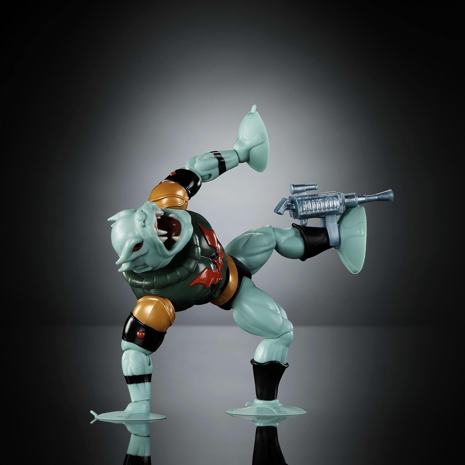 Figura de acción Leech de Masters of the Universe Origins de la colección Cartoon, aprox. Monstruo succionador de 14cm de altura de la serie de los 80, diseño y complementos con muchos detalles, JBM83 Figuras de acción Naty Shop