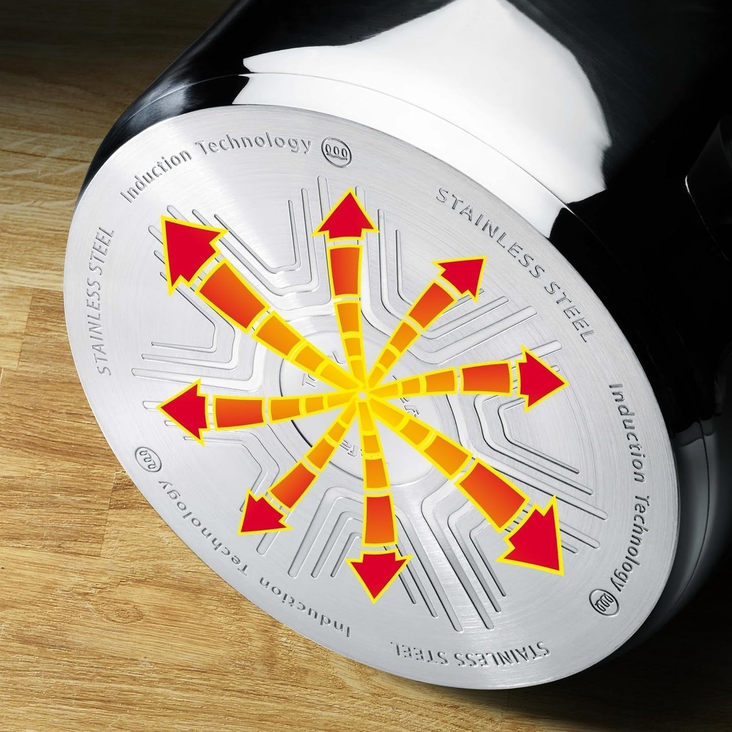 Sartén TEFAL VIRTUOSO 28 cm, Sartén Acero Inoxidable, Inducción Ollas y Sartenes Naty Shop