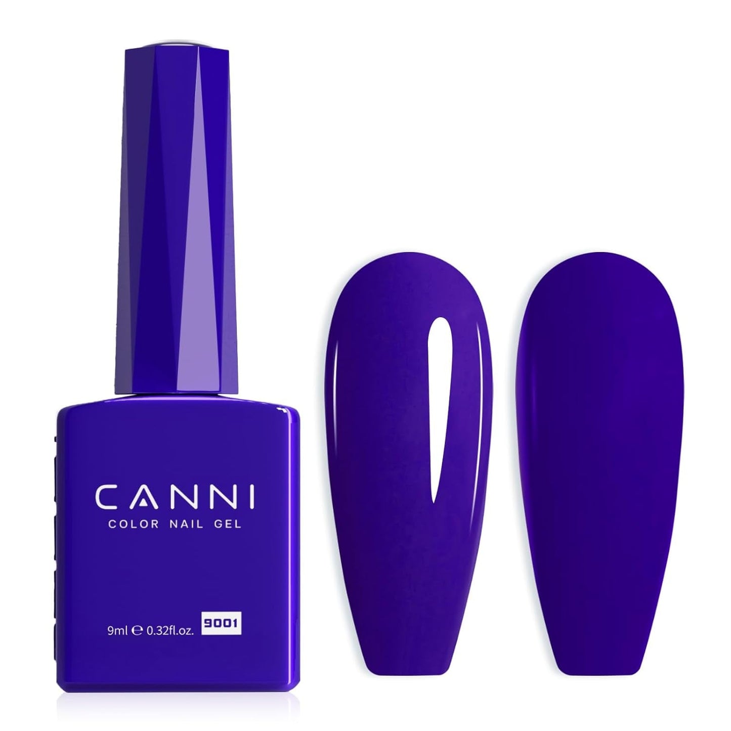 CANNI esmalte de uñas en gel, semipermanente, morado oscuro, esmalte de uñas, gel UV, remojo, manicura