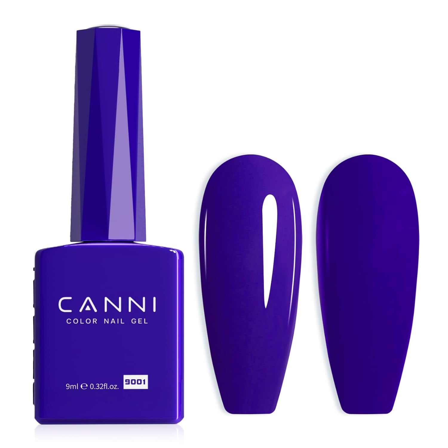 CANNI esmalte de uñas en gel, semipermanente, morado oscuro, esmalte de uñas, gel UV, remojo, manicura