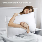 Bedstory Pillow, paquete de 2, calidad hotelera, almohada para dormir alternativa, de apoyo, hipoalergénica para personas que duermen boca abajo, boca arriba y de lado Naty Shop Standard Pillows