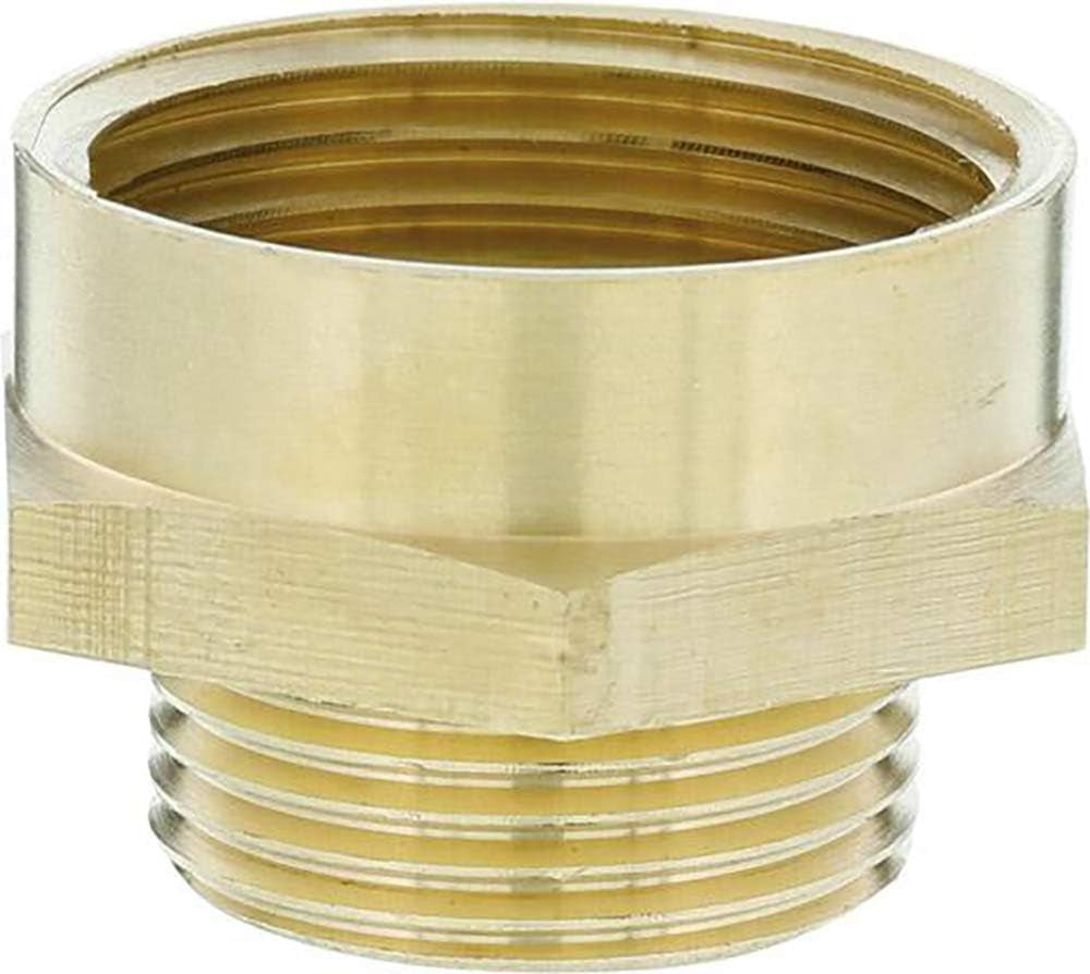 Racor roscado de latón Gardena: conector de latón para conexión por ambos lados, p. a bombas, rosca de tubo 26,5 mm (G 3/4 pulgadas) (7260-20)