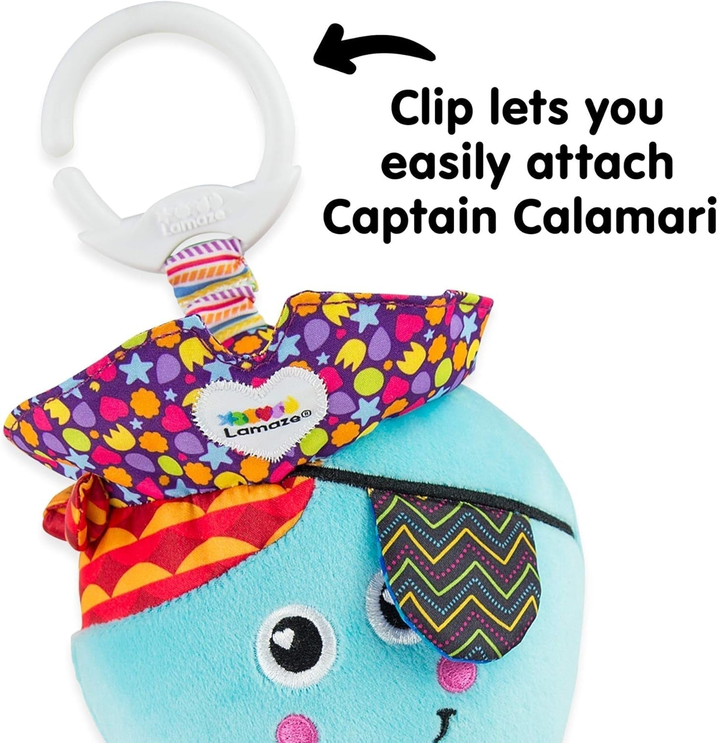 Lamaze Juguete para niños Capitán Calamar, Pulpo Pirata Clip & Go, Juguete de alta calidad para niños pequeños & Diego Juguete para niños, Dragón volador Clip & Go, Juguete de alta calidad para niños pequeños Bebe Naty Shop Toys