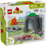 LEGO DUPLO Town Túnel y vías del ferrocarril - Set de expansión, regalo para niños pequeños, fomenta la destreza, juego para fanáticos de los vehículos de 2 años, juguete de aprendizaje creativo 10425 Juegos de construcción Besuche den LEGO-Store