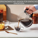 Krups Cafetera espresso con filtro T8, 850 W, apagado automático, 8-12 tazas, 1 L de capacidad, filtro permanente, interruptor de encendido/apagado iluminado, fácil de usar, negra, KM4689