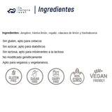 LA TETERA AZUL Infusión ecológica de jengibre y limón. Té orgánico para adelgazar en pirámides. Jengibre y limón. 20 pirámides.