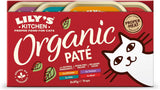 Lily's Kitchen Alimento húmedo para gatos adultos con ingredientes naturales, paquete de bandejas múltiples, orgánico, sin cereales, 4 x (8 x 85 g)