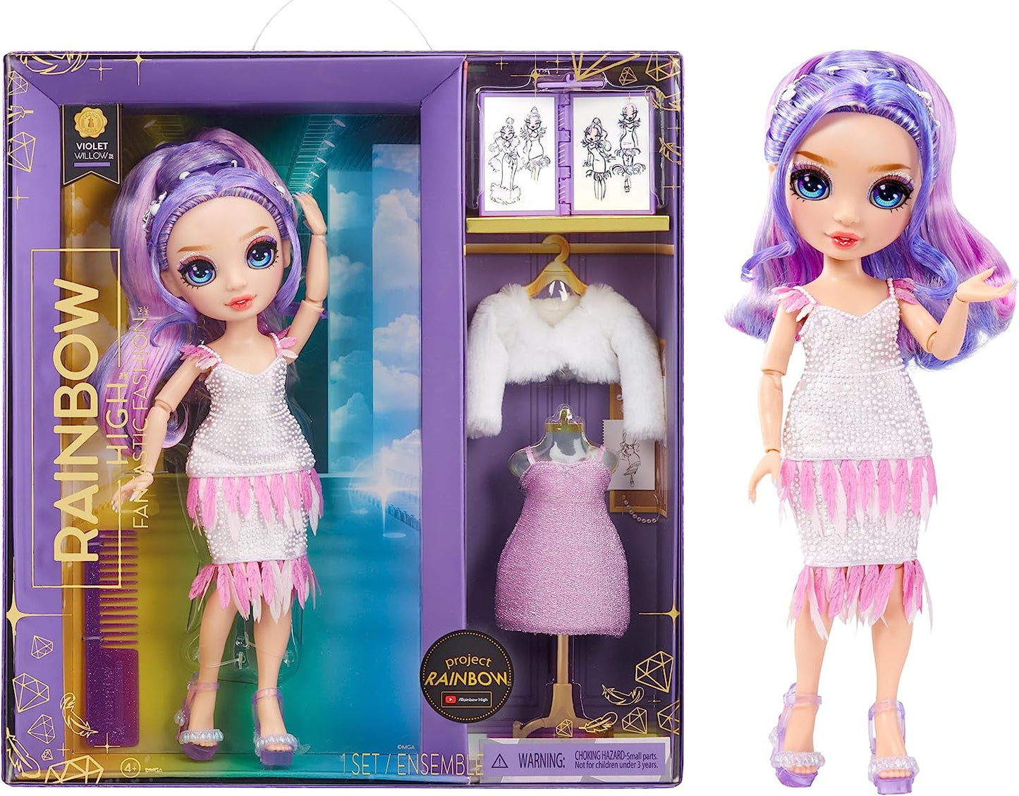 Rainbow High Fantástico Moda Púrpura