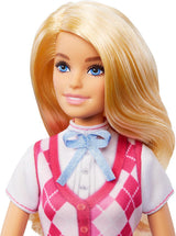 Muñeca Barbie Malibu y accesorios de Barbie Mysteries: The Secret Horse Adventure, que incluyen muñeca de moda, traje de montar desmontable y casco, HXJ38