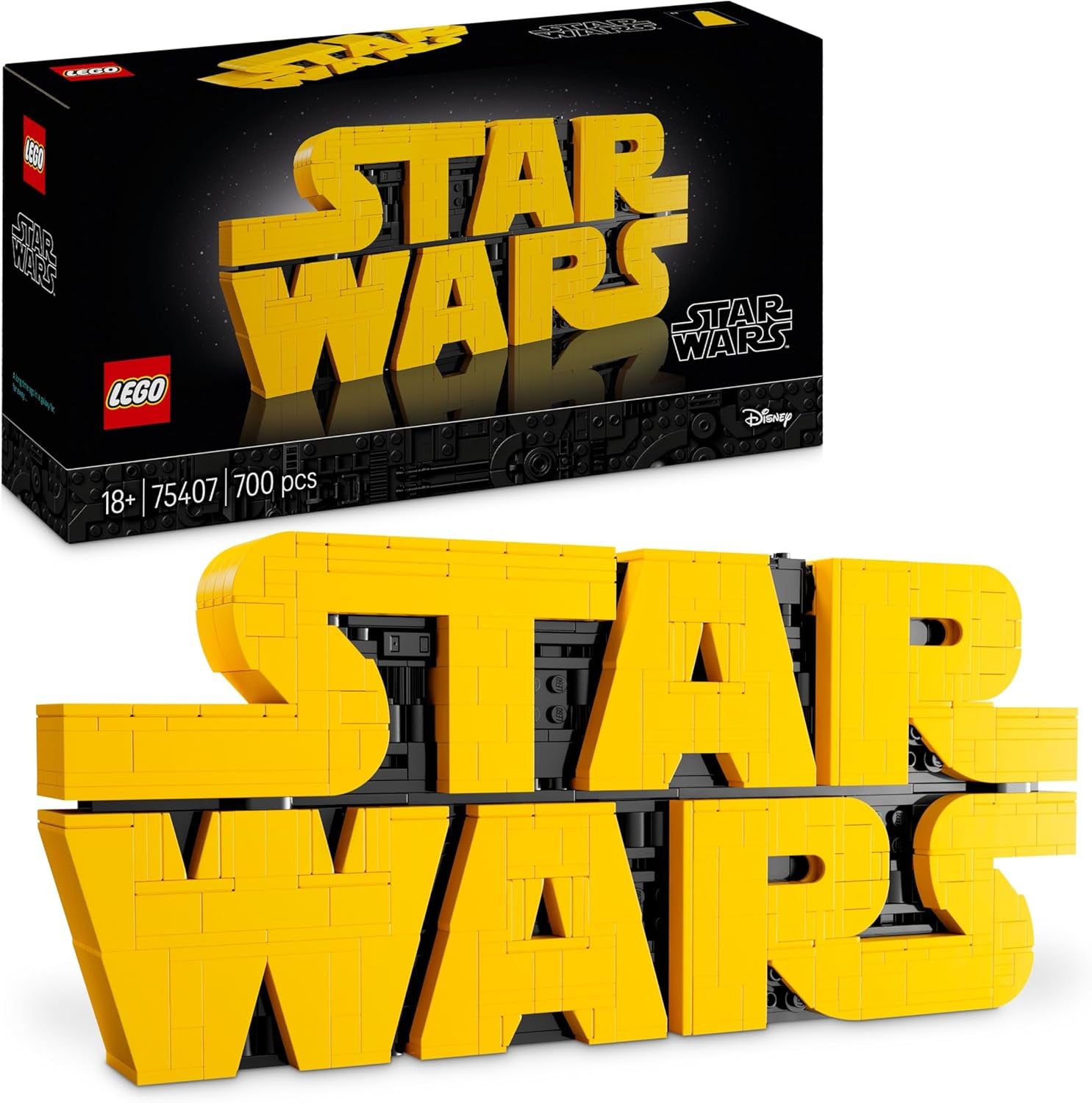 LEGO Star Wars 75407 Ladrillos con el logotipo de Star Wars - Set de construcción coleccionable para adultos - Modelo de cultura pop - pieza de exhibición de escritorio - Idea de regalo para fanáticos de adultos y adolescentes Juegos de construcción Besuche den LEGO-Store Default title