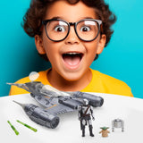 Star Wars Epic Hero Series N-1 Starfighter of the Mandalorian, figuras de acción grandes y accesorios emocionantes para maniobras emocionantes, figuras de acción de regalo emocionantes Naty Shop