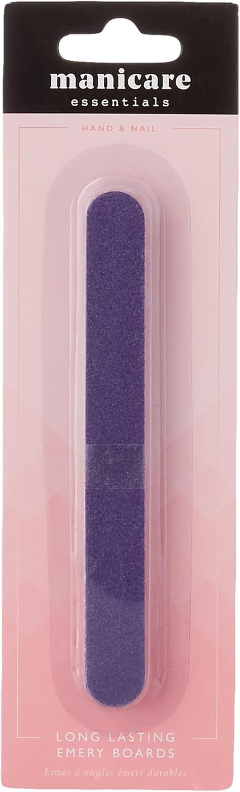 Lima de uñas Forrada Lima de uñas natural y artificial Doble cara Grano medio Fuerte Servicio pesado Salón en casa Manicura profesional Pedicura 2 piezas