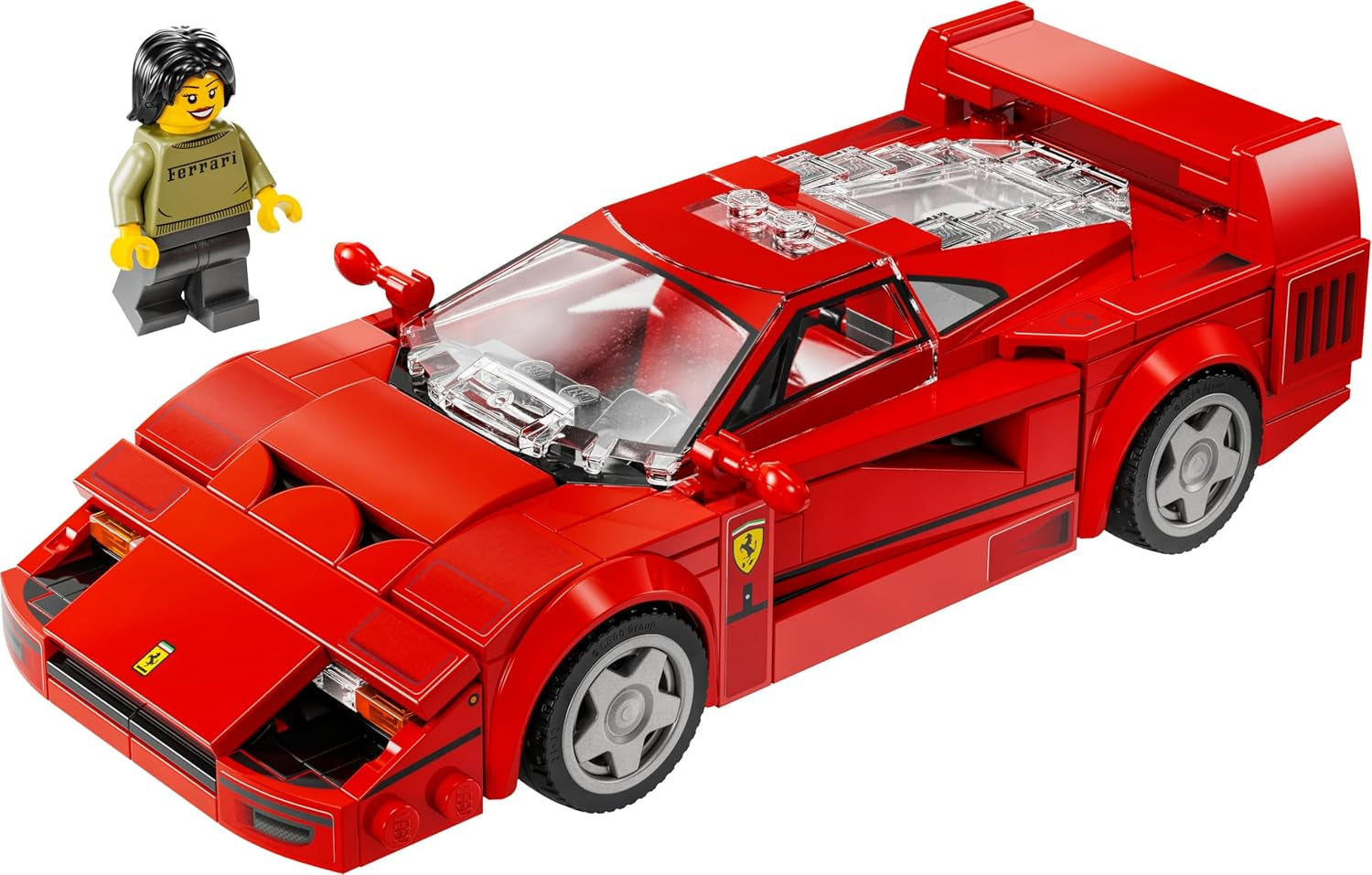 LEGO Speed Champions Superdeportivo Ferrari F40, set de juego con coche de juguete para construir y conductor con una minifigura, set de construcción de colección para niños, regalo para niños y niñas 76934 Juegos de construcción Besuche den LEGO-Store