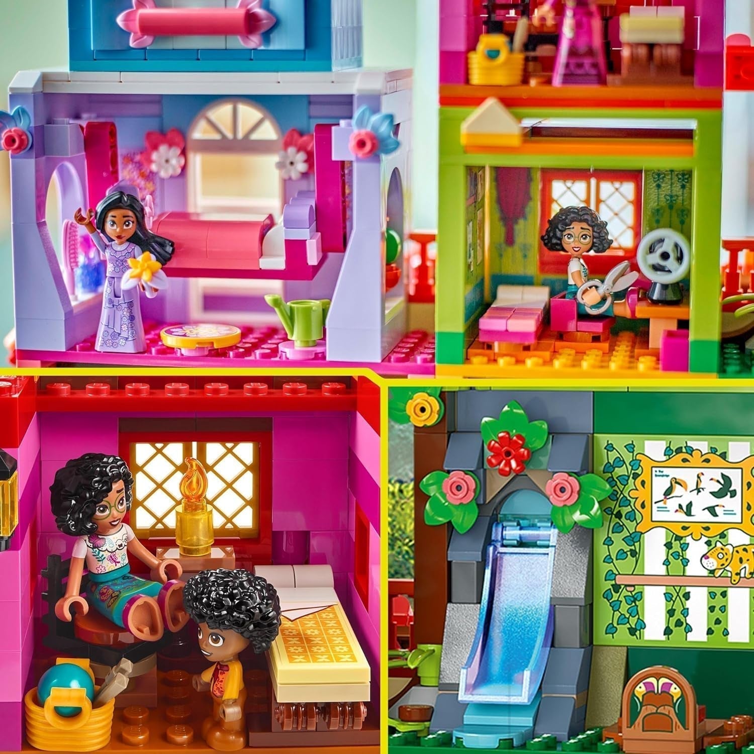 LEGO Ç€ Disney Encanto Casa Mágica de los Madrigales Casa de muñecas infantil con figura de Mirabel Juguete de construcción para niñas y niños a partir de 7 años 43245 Juegos de construcción Besuche den LEGO-Store