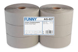 Funny AG-027 Papel higiénico Jumbo, 1 capa, reciclado, diámetro 28 cm (paquete de 6)