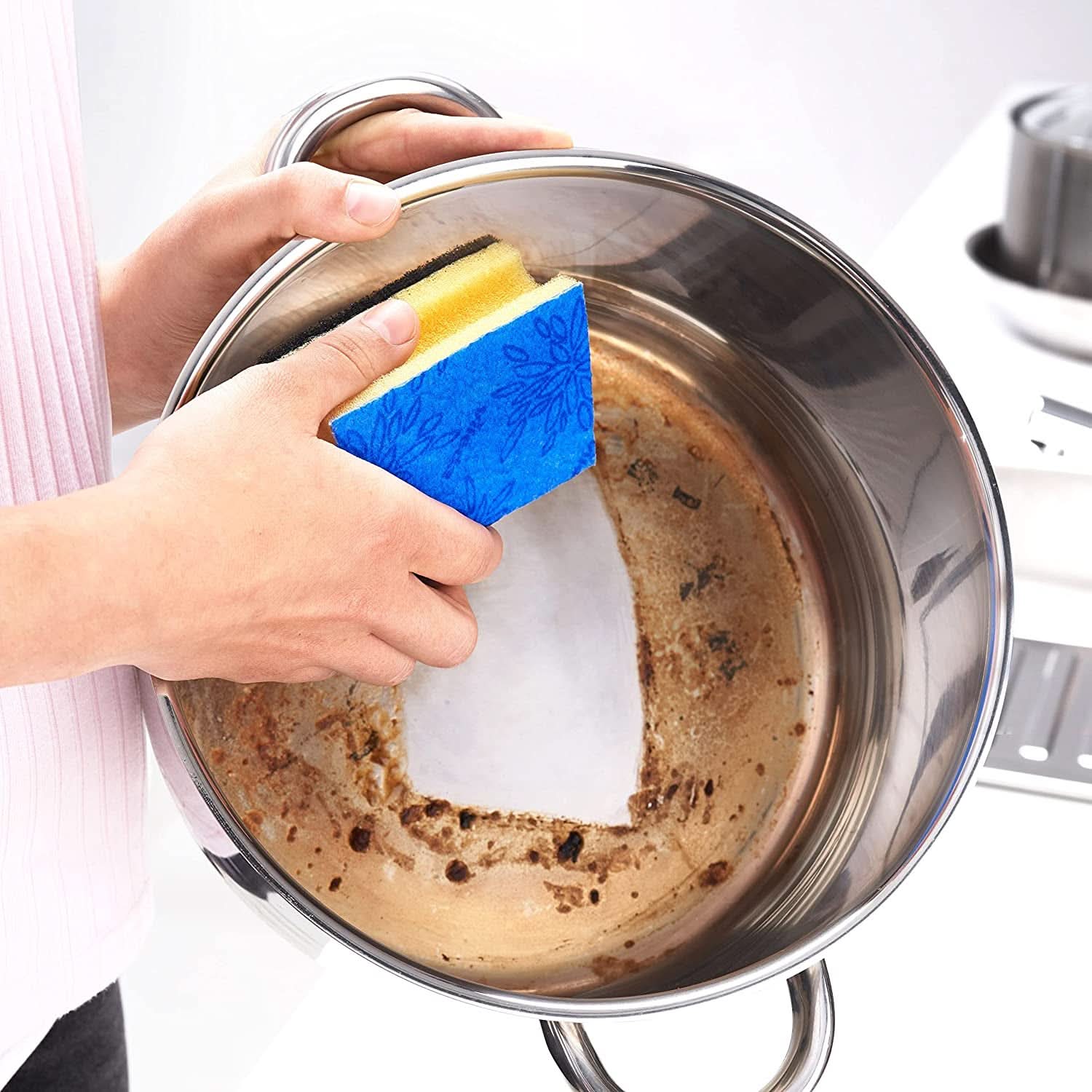 Vileda Glitzi, esponja lavavajillas para la cocina, con efecto antibacteriano, muy absorbente, pack de 18 Detergentes de Cocina Naty Shop