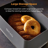 Torre T826175GRY Panera Renaissance, capacidad 16 l, tapa simple, gris Cajas para guardar alimentos Naty Shop